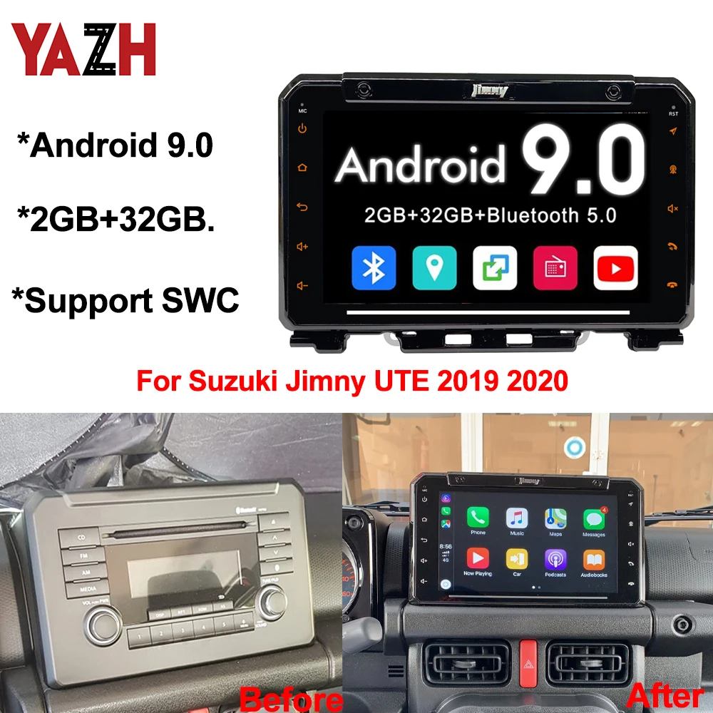 2 Din Android 8 1 gps радио для Suzuki Jimny 2019 головное устройство 9 0 дюймов г 32 Восьмиядерный