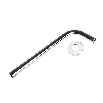 

Shower Head Arm 40CM Round Curve Stainless Steel Finish Rainfall Bathroom Home