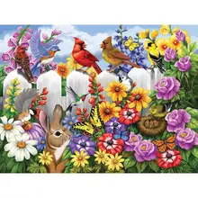 

GATYZTORY Colorful House Butterflies Landscape Oil Painting By Numbers For Adults Children HandPainted Unique Gift Frame Wall D