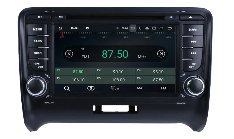 Best Android 9.0 Octa Cores Car DVD Player For Audi TT 2006-2012 With Canbus WIFI Radio GPS Bluetooth USB DVD Multimedia DSP Carplay 8