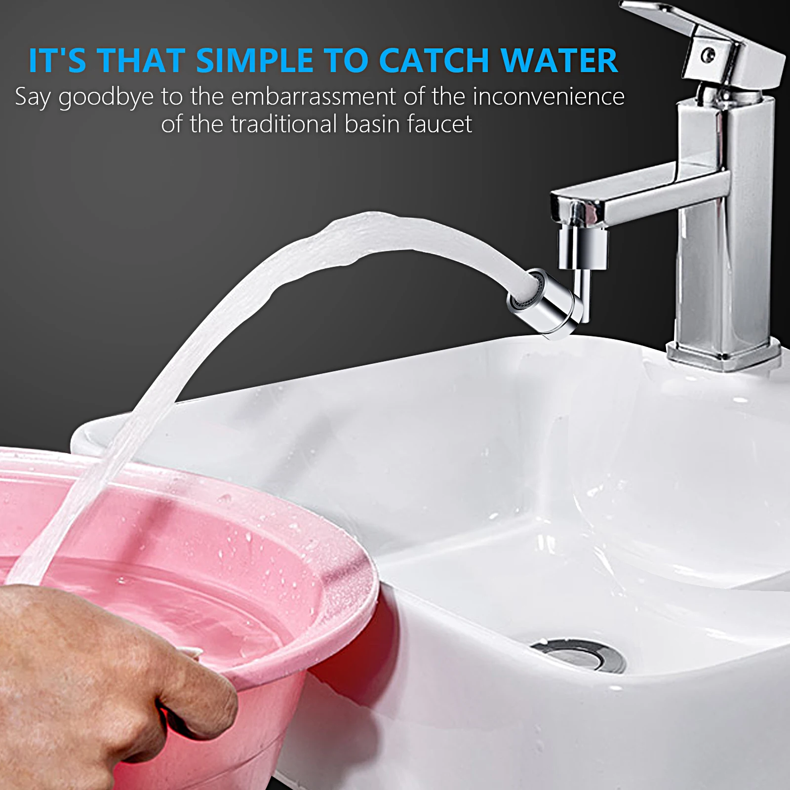 

Universal Splash Filter Faucet Home Kitchen 720° Rotate Water Outlet Tools 2020