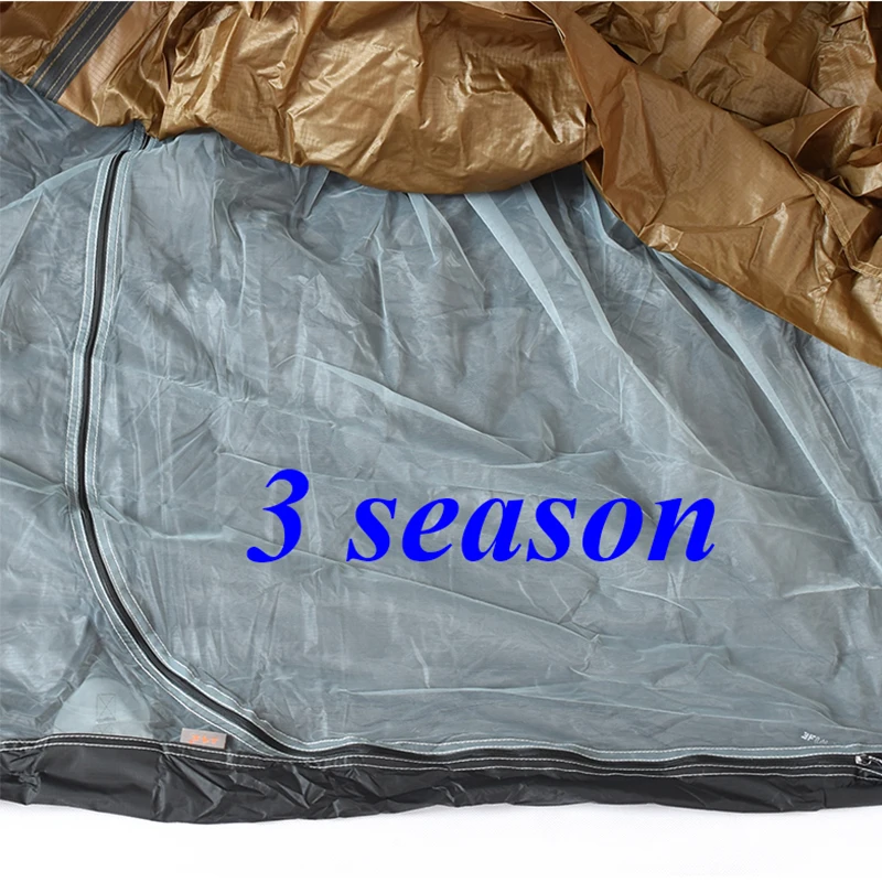 One Person Camping Tent 230*80*120CM Two Side 20D Silnylon 3/4 Season T Door New Version 3F LANSHAN 1 Pro Portable Tent