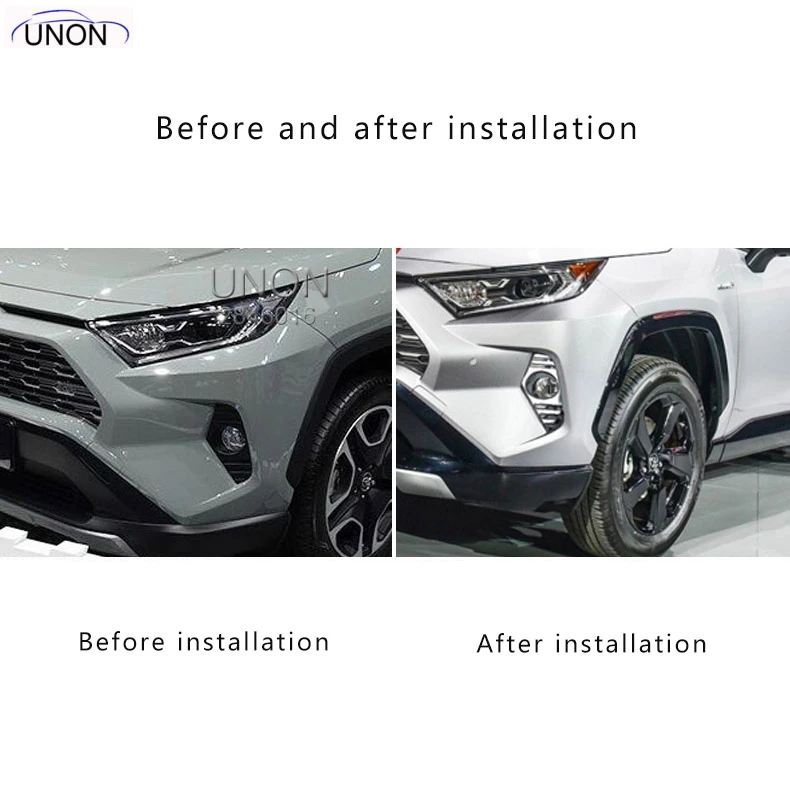 Для Toyota RAV4 5th автомобильный передний противотуманный светильник, накладка на лампу, внешний хромированный ABS декор, рамка для автомобиля, Стайлинг, украшения, аксессуары