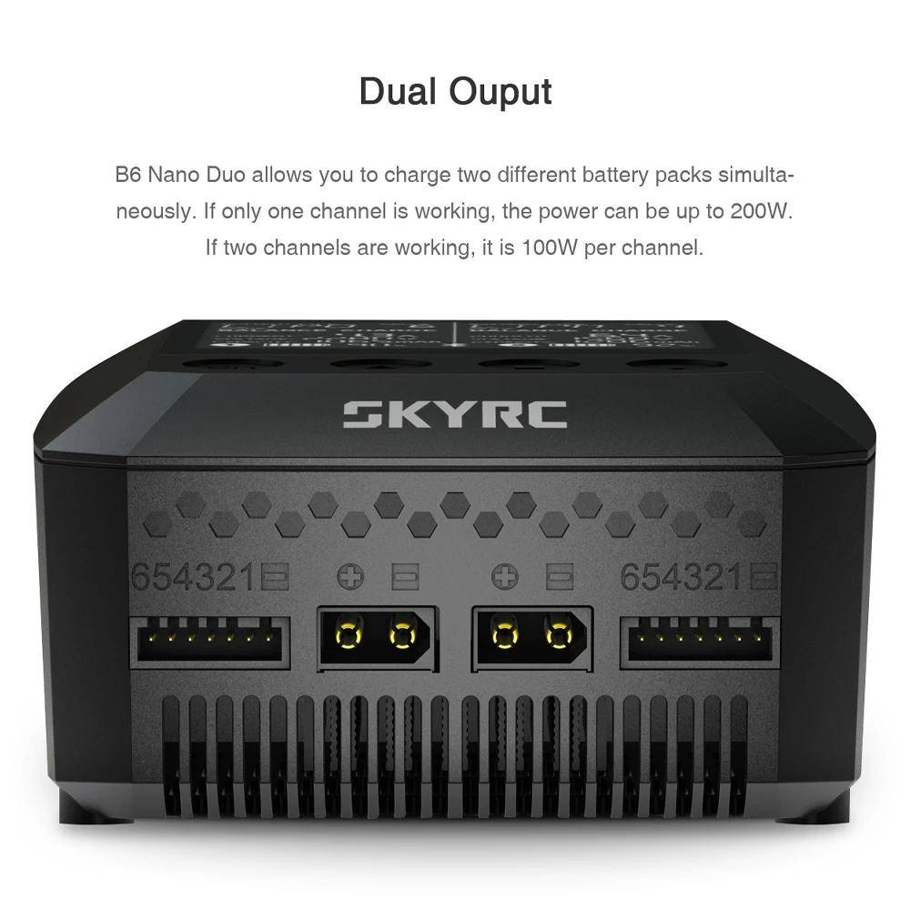 SKYRC B6 Nano Duo зарядное устройство 200 Вт 15A AC/DC BT приложение управление зарядное устройство RC для lipo Liion LiFe LiHV NiMH NiCd Батарея PB