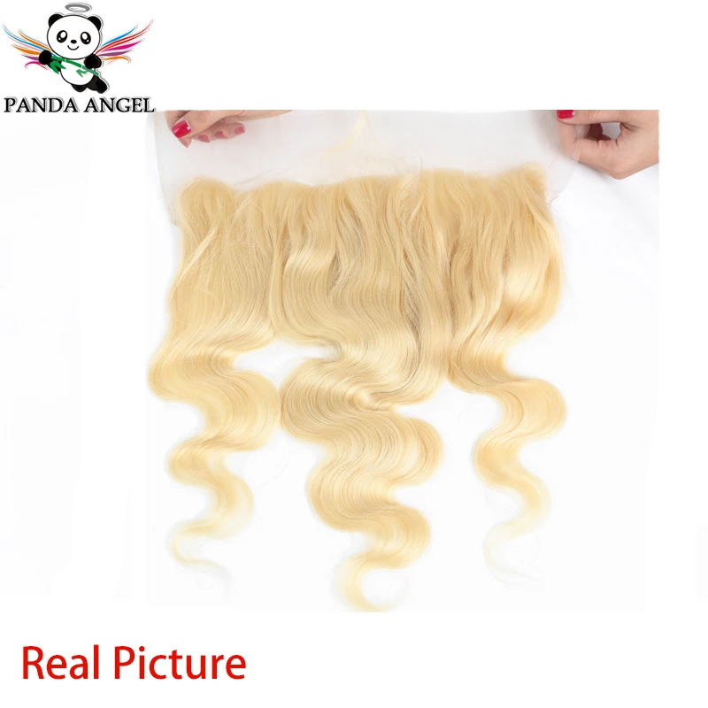 

Panda Angel 613 Body Wave Lace Frontal Closure Ear To Ear Blonde Frontal Human Hair Frontal Brazilian 13*4 Lace Closure Remy