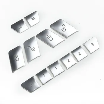 

Sticker Decoration Cover Trim For Mercedes Benz W204 W212 Silver 12pcs Door Lock