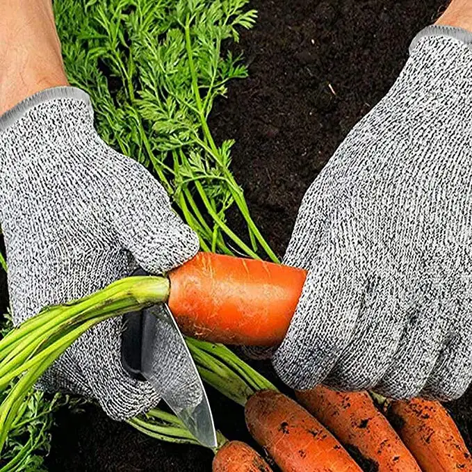 1 пара устойчивые к порезам перчатки Hppe перчатки для работы защитные перчатки для пальцев кухонные мужские износостойкие защитные перчатки