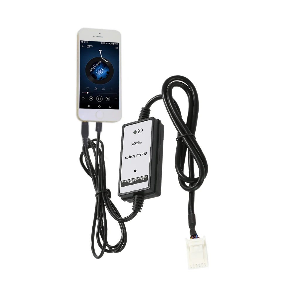 3,5 мм Aux аудио MP3 Интерфейс адаптер для Toyota USB зарядка для iPhone5 6 6s 6plus