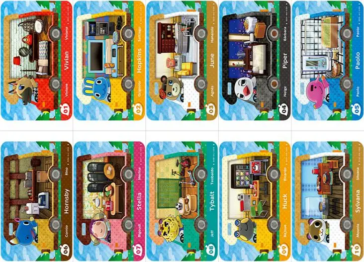 Горизонты животных пересечения Amiibo карточная игра NFC Ntag215 работу для NS