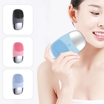 

Electric Facial Cleansing Brush Deep Cleaning Blackheads Removal Face Ultrasonic Silicone Beauty Eye Massage Face Cleansing Tool