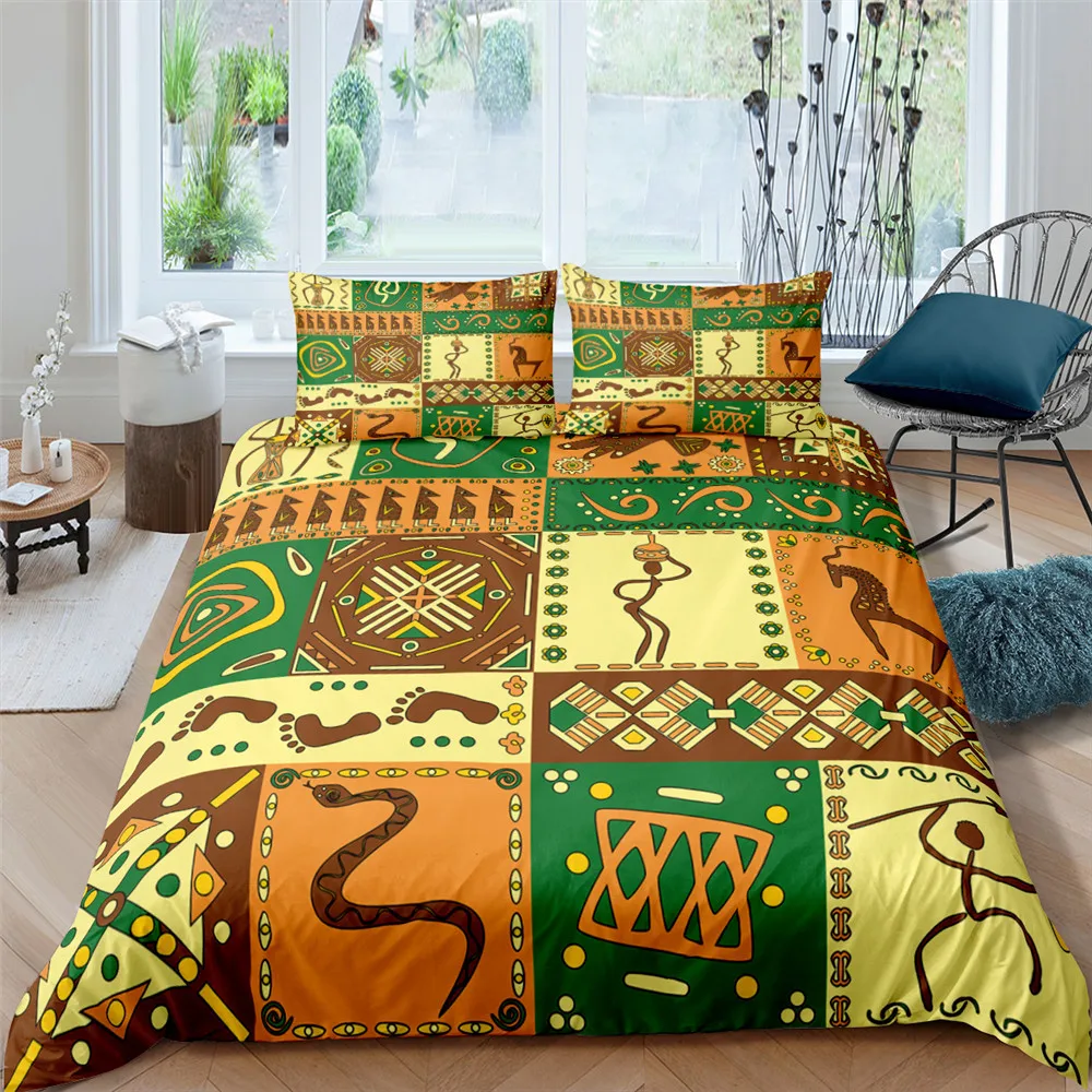 Quality Printed Bohemia Ethnic Style Duvet Cover Set Mandala Bedding Set For Adults kids Bedclothes 2/3pcs Queen King Twin Size