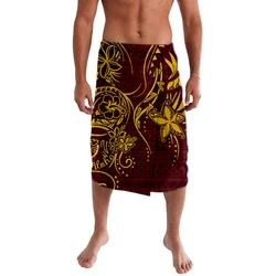 Customized On Demand ie faitaga Fashion Cozy Samoa Tribal Clothing Unisex Retro Style HD Print Aboriginal Party Half Skirt
