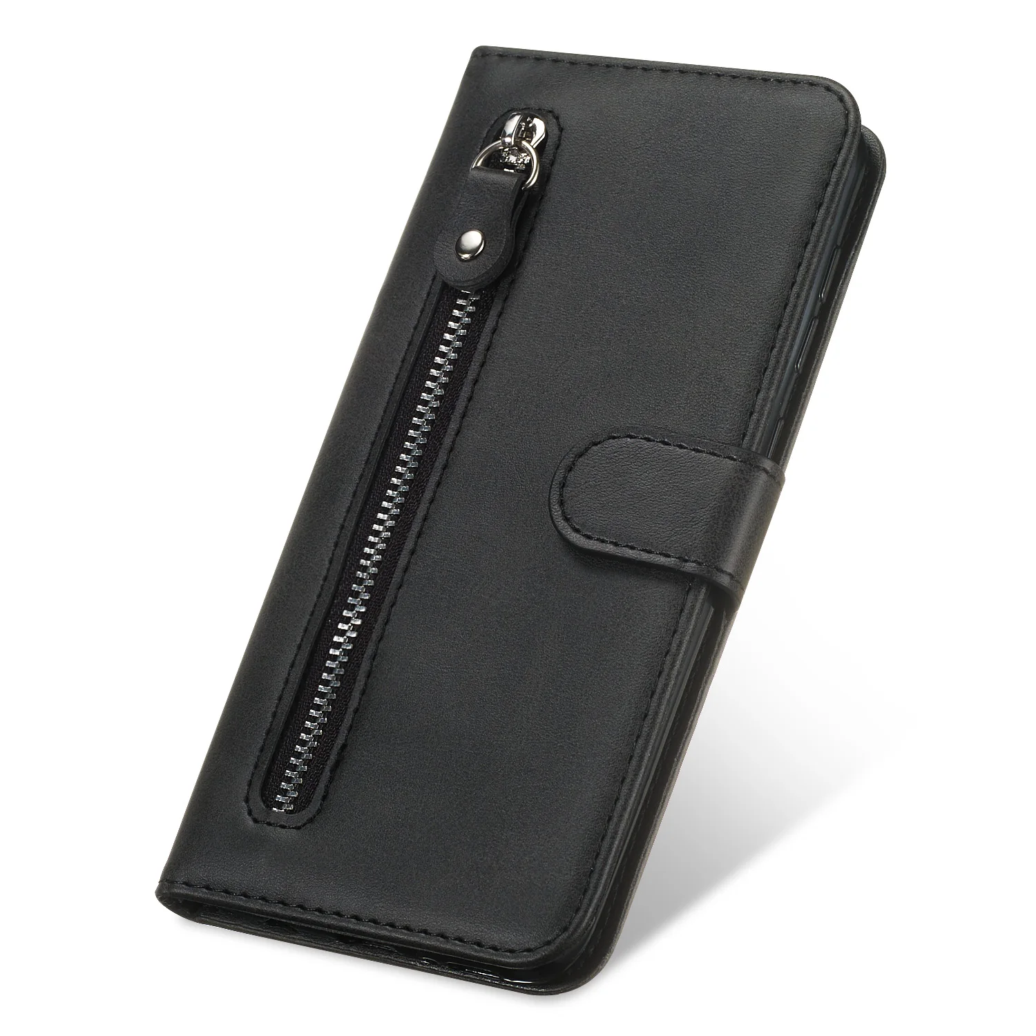 Кожаный флип-чехол на молнии для Xiaomi Redmi Note 7, 8, 7 S, note 8 Pro, чехол-бумажник со слотом для карт, мягкий силиконовый чехол, чехол