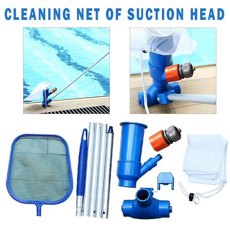 

Swimming Pool Bottom Cleaning Set Vacuum Cleaner Landing Net Suction Bag European Standard Suction Head Cleaner