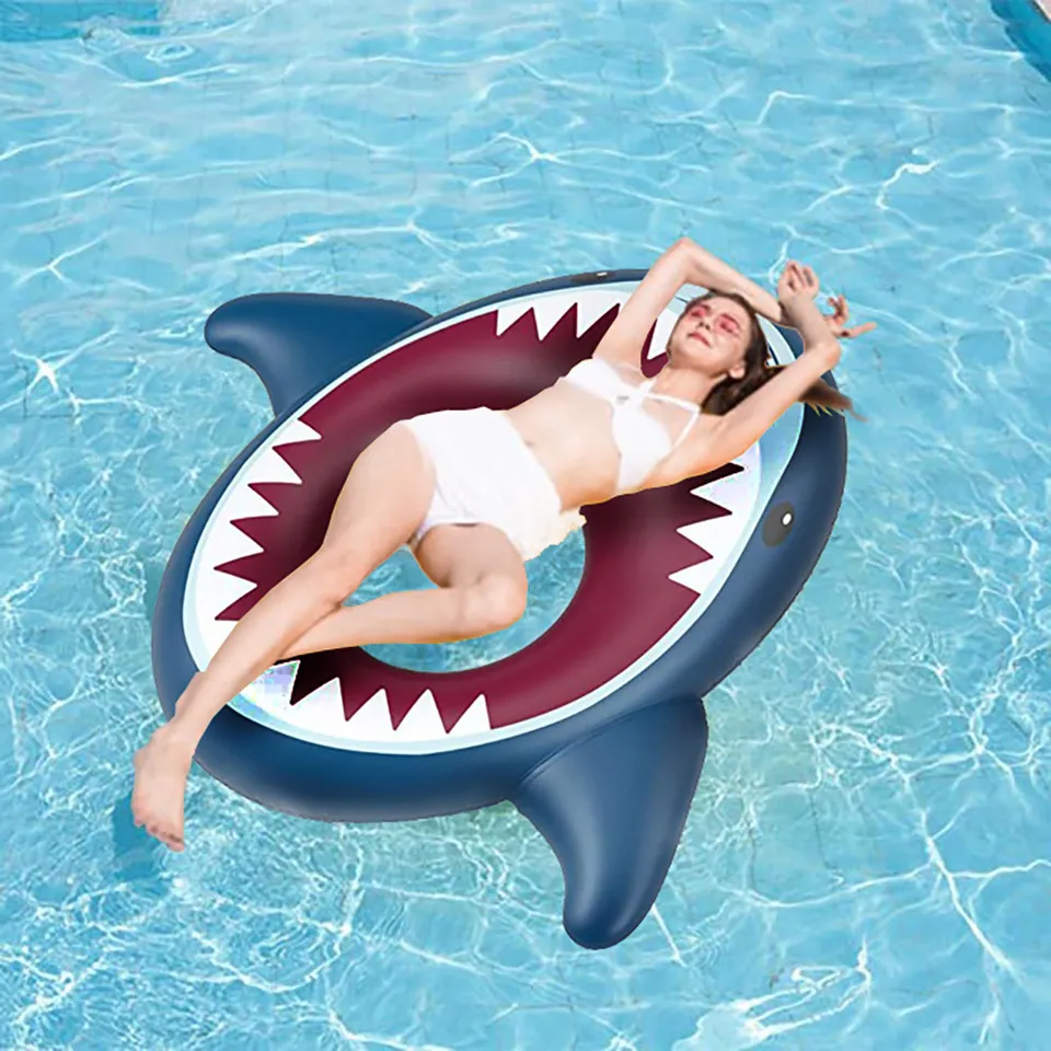 inflatable shark pool toy