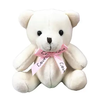 

10cm Plush Bear Doll Pendant Keychain Key Ring Holder Phone Bag Hanging Decor