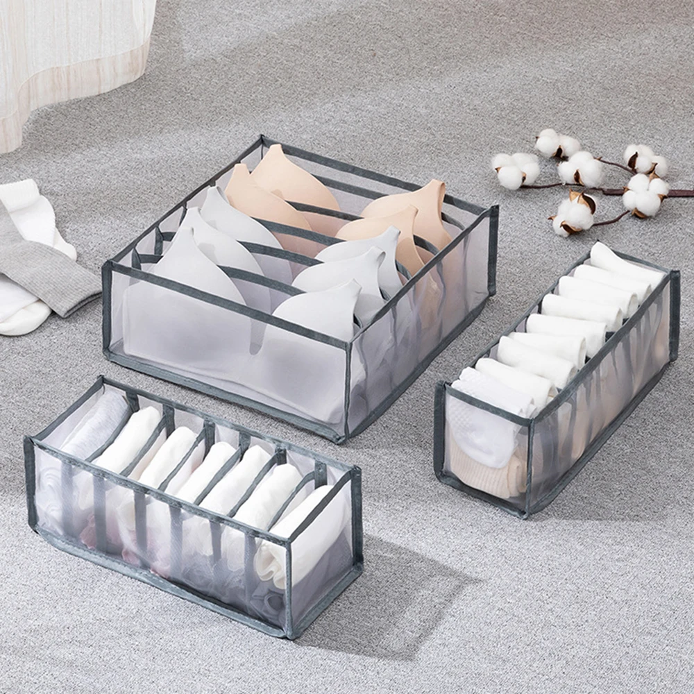 

Underwear Bra Organizer Multi-size Foldable Storage Boxes Closet Drawer Divider Clothes Socks Box Organizer Home Organization