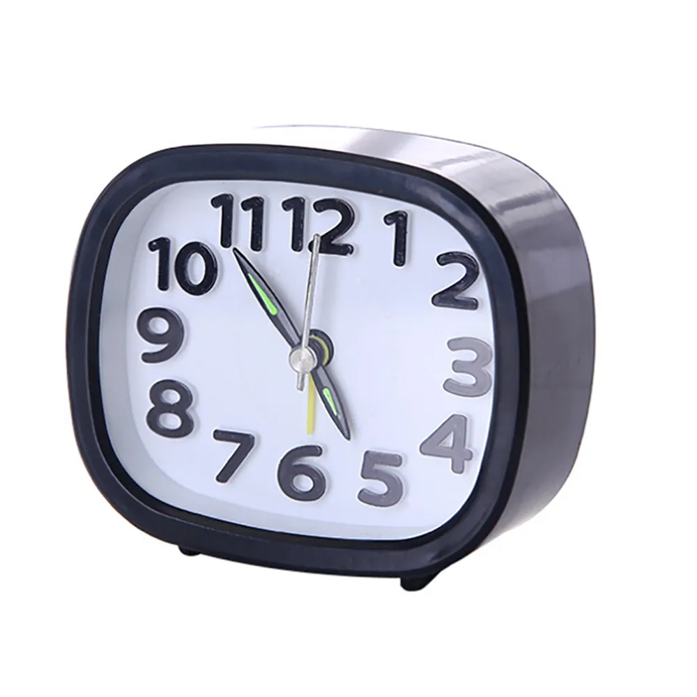 Simple Quartz Beep Alarm Clock Portable Travel Table Bedside Clock Kids Gift 
