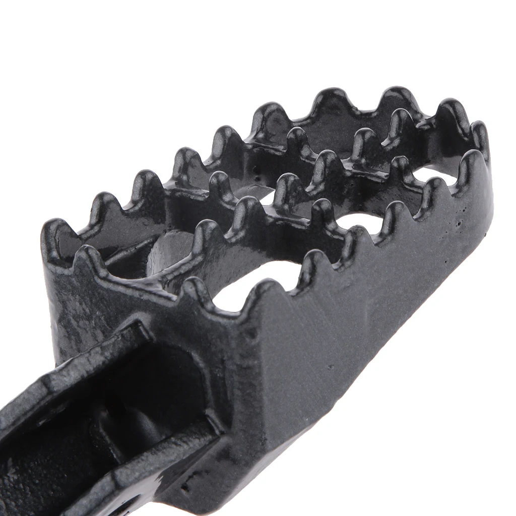 1 Pair Motorcycle Universal CNC Footpegs Rest Pegs Fit for Yamaha PW50 PW80 TW200 87-09 Motorcycles(Black