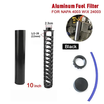 

for NAPA 4003 WIX 24003 Solvent Trap 1/2-28 Aluminum Fuel Trap Solvent Filter 10Inch Single Core Fuel Filter