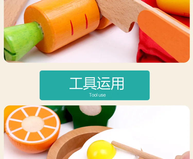 Todokids стиль детская кухня класс модель игровой дом игрушки деревянные и овощные Фрукты Earnestly детские развивающие игрушки