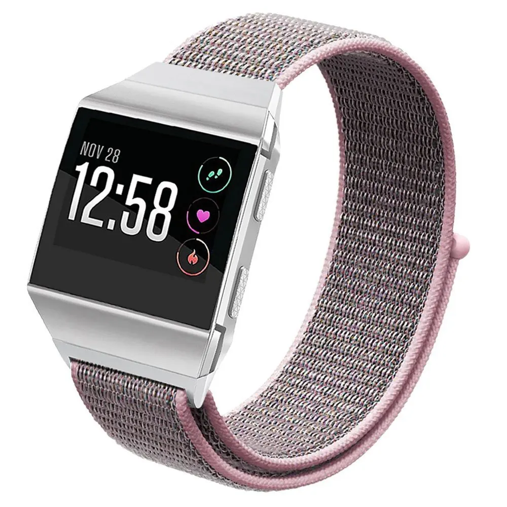 Нейлоновое покрытие для fitbit ionic Loopback Ремешки для наручных часов спортивные дышащие сменные ремешки браслеты легко установить