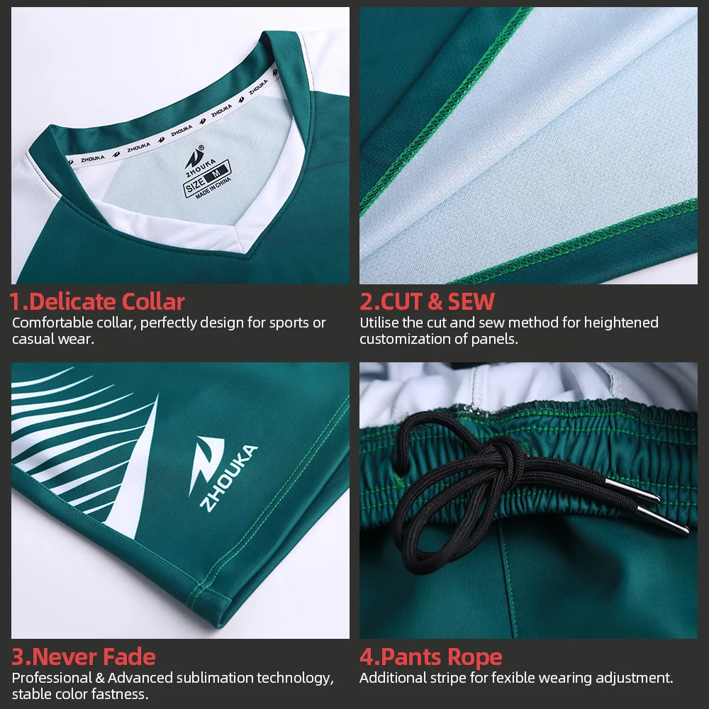 Volleyball Uniform Custom-Made Suit Men'S Match Dress Quick Dry Air Volleyball Jersey Women'S Training Uniform Shorts Sleeve