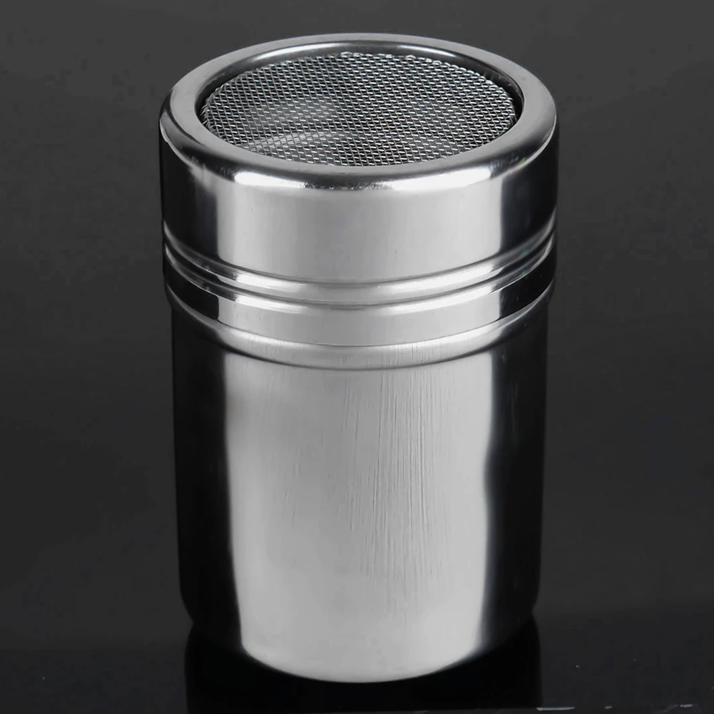 Stainless Steel Sifter Safe Cing Sugar Baking Powder Kitchen Powder Shaker Mesh Durable Portable Family BBQ Suitable Outdoor