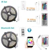 Tira de luz LED Bluetooth RGB SMD 5050 2835 cinta Flexible cinta de luz Led RGB 5M 10M 15M cinta de diodo DC12V 60LED/M + adaptador ► Foto 2/6