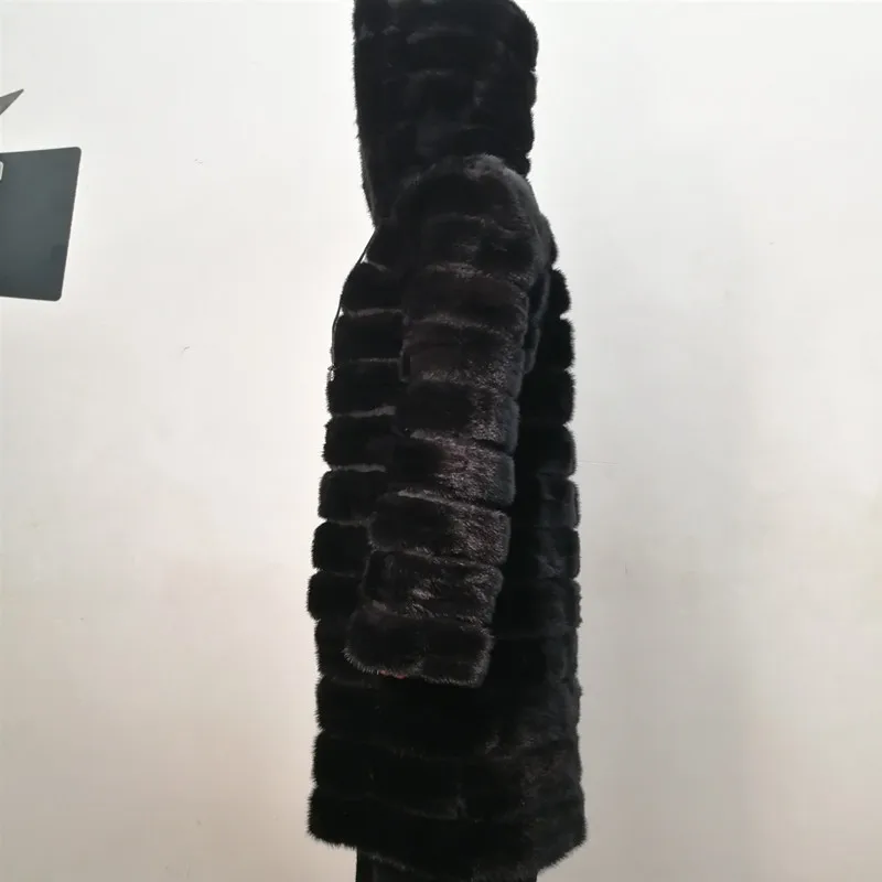 Настоящая норковая шуба для женщин шуба из натуральной норки норковая куртка зимняя длинная натуральная черная трансформер теплая одежда размера плюс норка шуба шуба женская шуба из натурального меха шуба из норки
