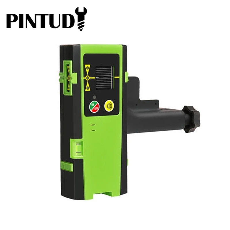 

Outdoor Mode Laser Detector Pulsing Detect Digital LCD Laser Receiver Green Beam Cross Line Construction Tools LR6RG Clamp 1PC
