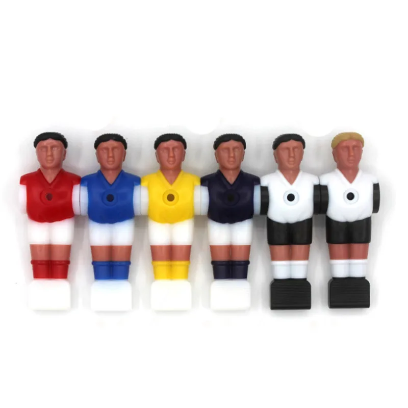 11Pieces 5 Colors Top Quality kickers Soccer Table Player Foosball Soccer Vivid Character Design For Mini-foosball-table