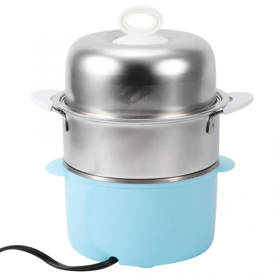 Многофункциональная двухслойная электрическая умная яйцеварка домашняя посуда Пароварка для яиц кухонный инструмент для приготовления пищи 120 в