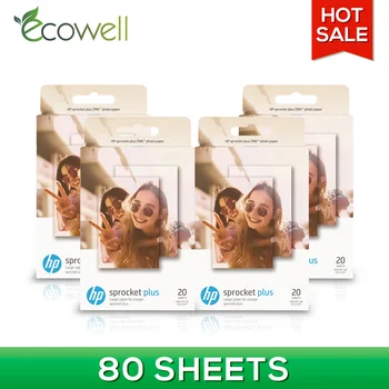 

Ecowell 80sheets compatible for HP Sprocket Plus Photo Printers 2.3x3.4-inch Portable Printing Pictures Zink Photo Paper