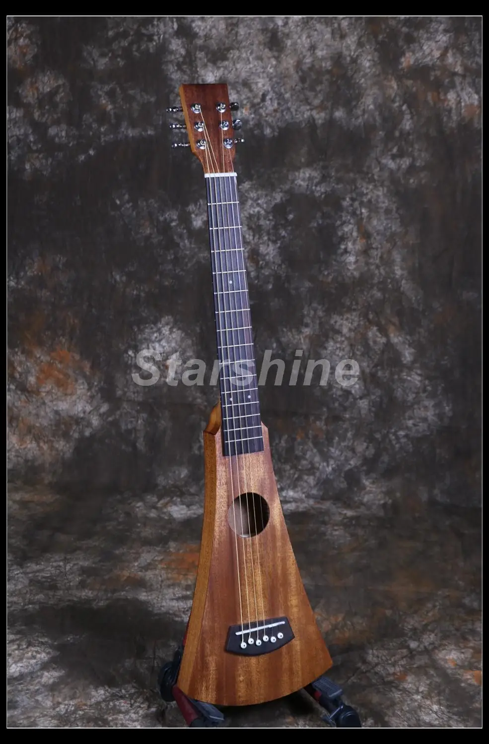 Дорожная Акустическая гитара ZZ-SX200 Solid Sapele Top& Backside костная гайка и седла 15 ладов