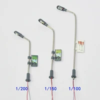 10pcs Train LED Light Landscape Lawn Railway Lamp Post Layout Mini Garden Street Lights Model Building HO/TT/N Scale 2
