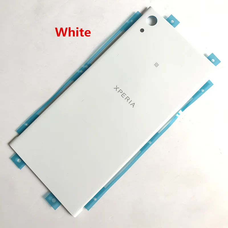white sony пластиковый чехол для батареи для sony Xperia XA1 Ultra C7, Корпус задней крышки, чехол на заднюю дверь, запасные части с логотипом - Цвет: white