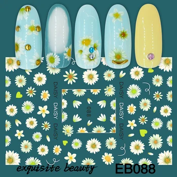 

Nail Decal Sticker Cartoon Rabbit Cherry Chrysanthemum Pattern Water Transfer Paper For Manicure Art Decoration Nail Sticker Set