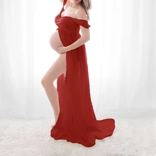 

Sexy Maternity Dresses For Photo Shoot Chiffon Pegnant Dresses Photo Session Props Gown Dresses For Pregnant Women Clothes