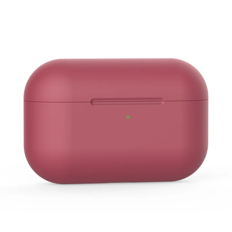 Мягкий силиконовый чехол из ТПУ для Apple Airpods Pro, защитный чехол для наушников AirPods 3, аксессуары для гарнитуры, чехол s - Цвет: Wine red