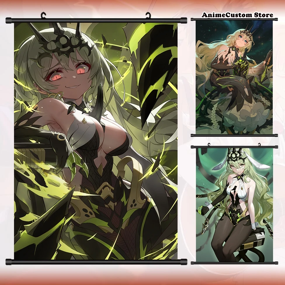 Anime Honkai Impact 3 Mobius Persona Hd Wall Scroll Roll Pittura Poster Hang Poster Decor Home Da Collezione Decorazione Art Gift