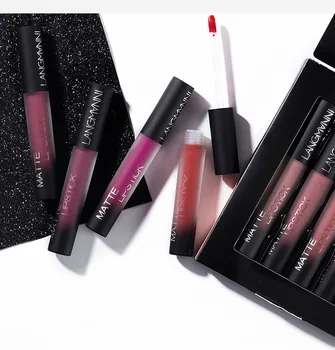 

12 non-stick cups matte matte lip gloss set non-fading lipstick long-lasting lip gloss set liquid lipstick