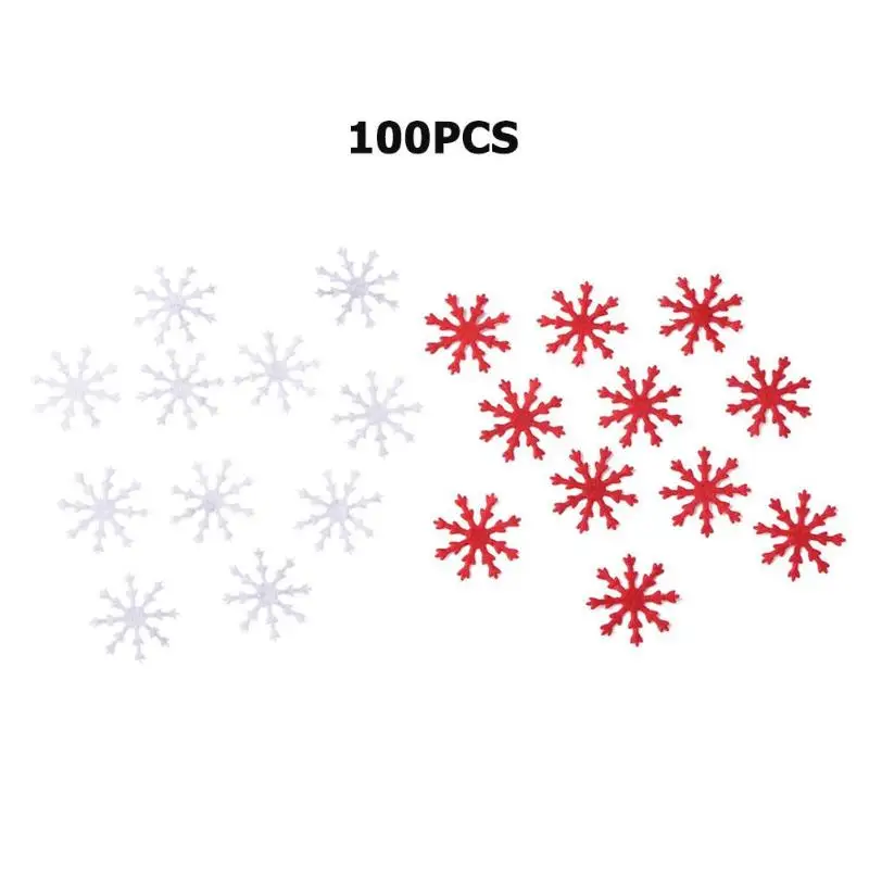 100 шт красные, белые снежинки, сделай сам, вечерние, праздничные, рождественские украшения, домашний декор, тонкое мастерство, простая атмосфера