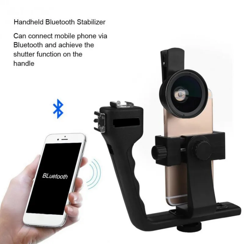 Universele L Vormige Verstelbare Ручной Bluetooth стабилизатор Rig Mount Kit Houder w/объектив для смарт-телефона камера estabiliza