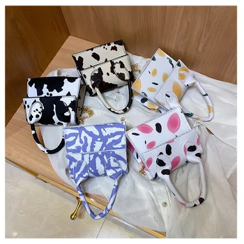 

Vintage Cow Pattern PU Women Handbag Tote Casual Street Underarm Shoulder Bag Fashion Exquisite Shopping Bag