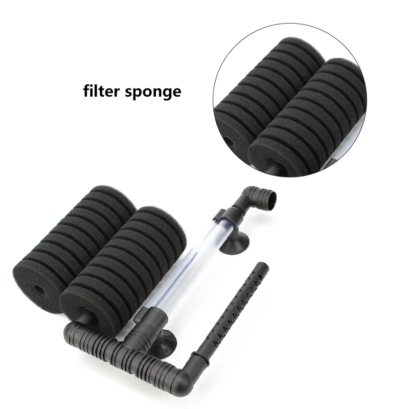 New Fish Tank Ultra Quiet Small Pneumatic Filter Accessories Aquarium Biochemical Sponge Angle Easy to Clean Good permeability