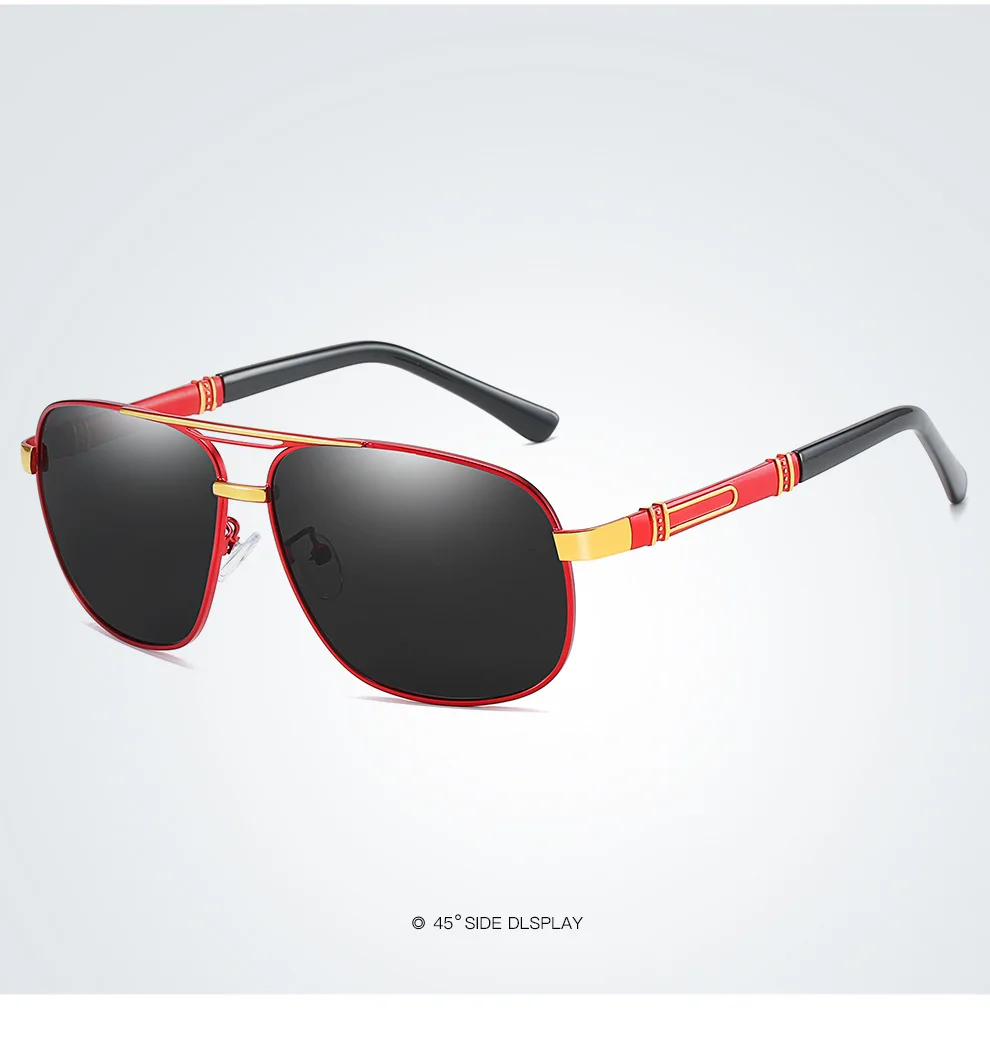 Men's Polarized Square Sunglasses gafas de sol hombre oculos masculino zonnebril dames gozluk veithdia ретро gotico policia