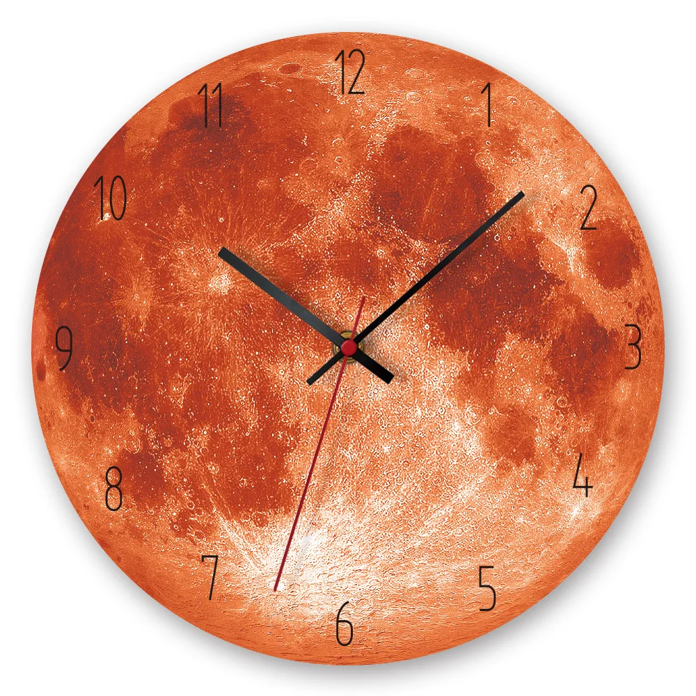 Reloj Planetas Лидер продаж продуктов креативные планеты настенные часы гостиная красивые часы офисная кухня - Цвет: D