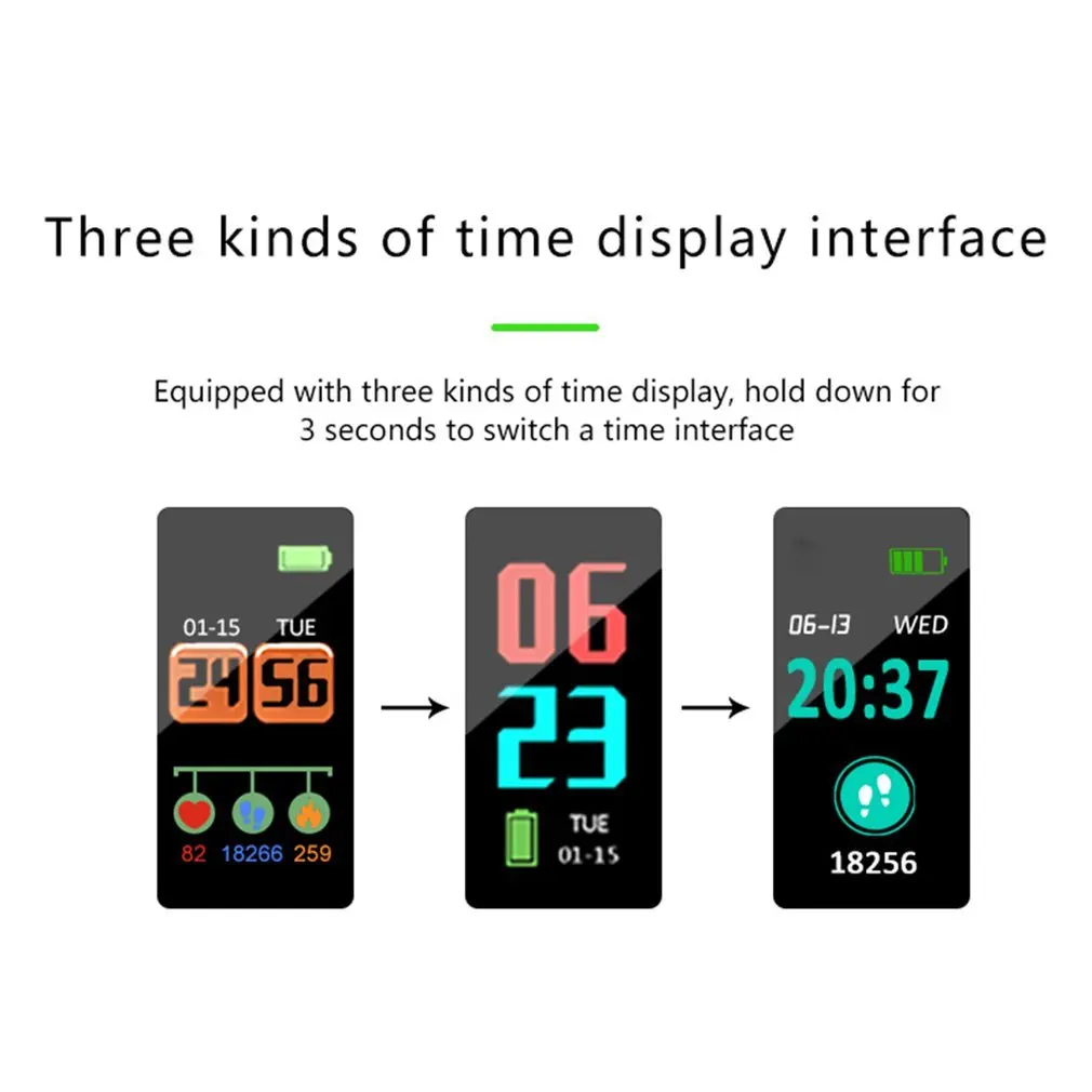 Y5 Smart Bracelet Heart Rate Blood Pressure Monitor Tracker Fitness Tracker Smart Wristband Waterproof Smart Watch Pedometer