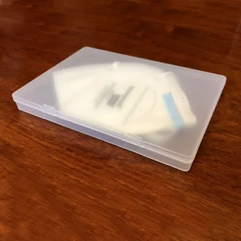 

Transparent PP Mask Holder Plastic Storage Box Dustproof Portable Household Seal Box Moisture-Proof Cover Holder Stationery Case